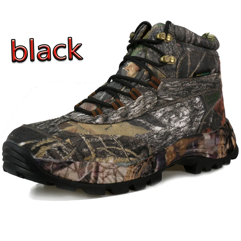 
Army Camo Hunting Boots with 100% waterproof Membrane Outdoor hiking boots Forest 