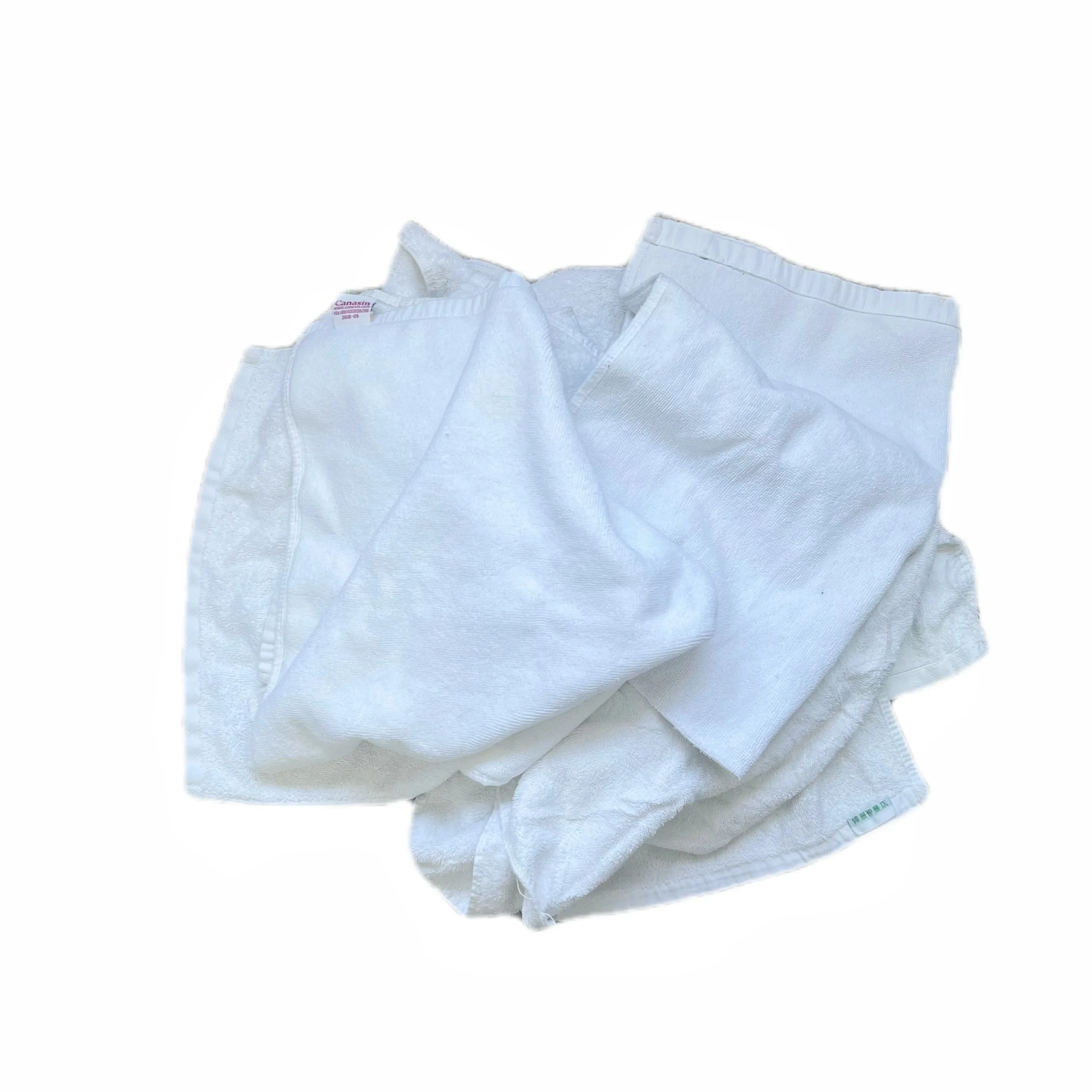 Used Clothing Rags Textile Waste Machine Recycling White Rags Towel 100% Cotton Rags for Industrial Wipes