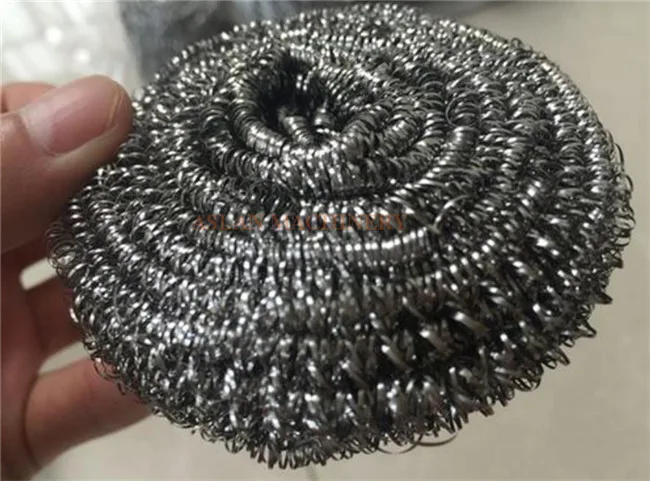 Automatic kitchen scourer ball rolling machine/ stainless cleaner making
