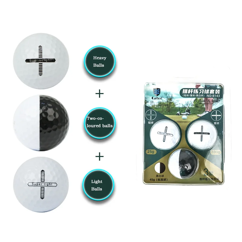 Caiton High Quality Wholesale  Surlyn Golf Putter Practice Balls Practice Golf Ball Golf Putters And Balls