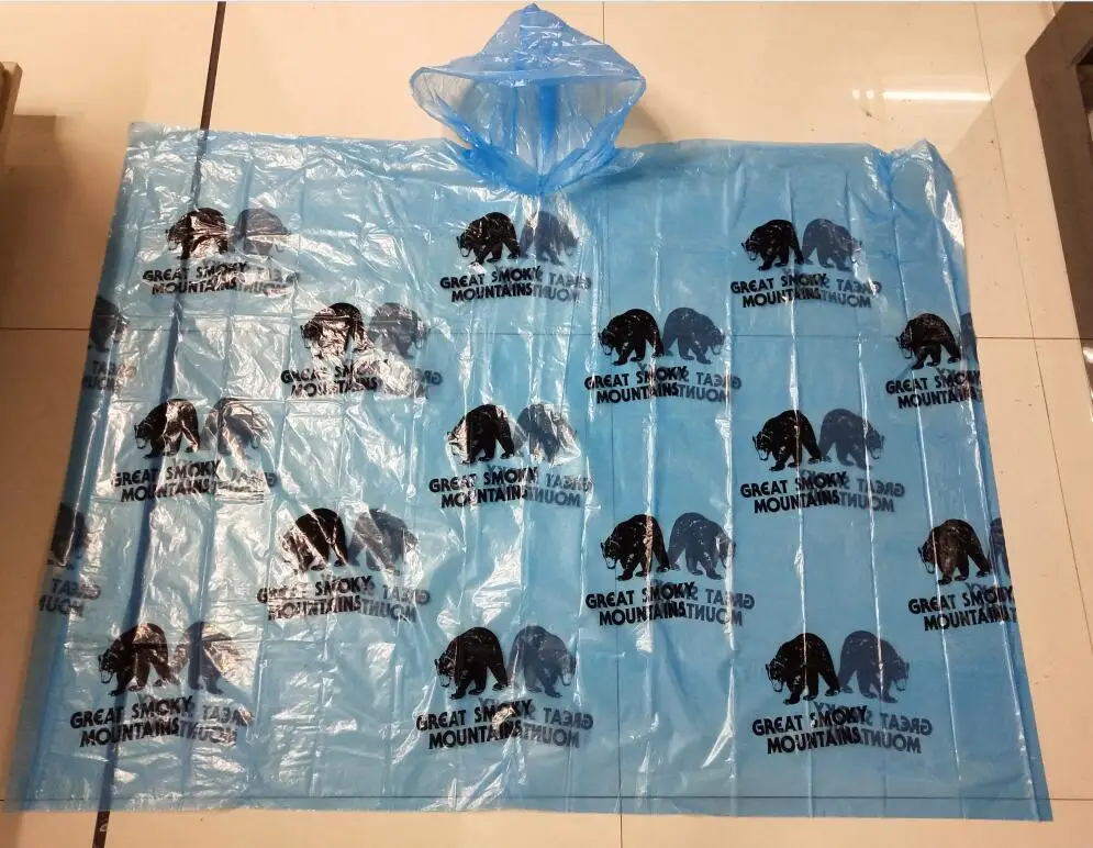 pass reach factory overall printed disposable pink raincoat rain poncho