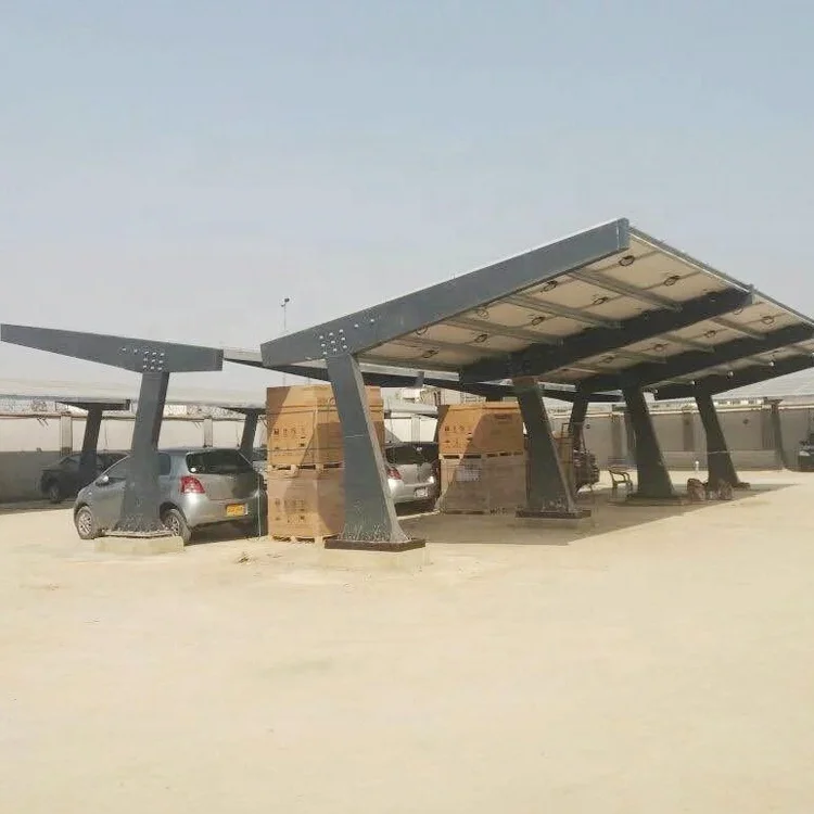 Galvanized Steel Solar Carport Waterproof Carport Solar Mounting System With Ev Charging Station