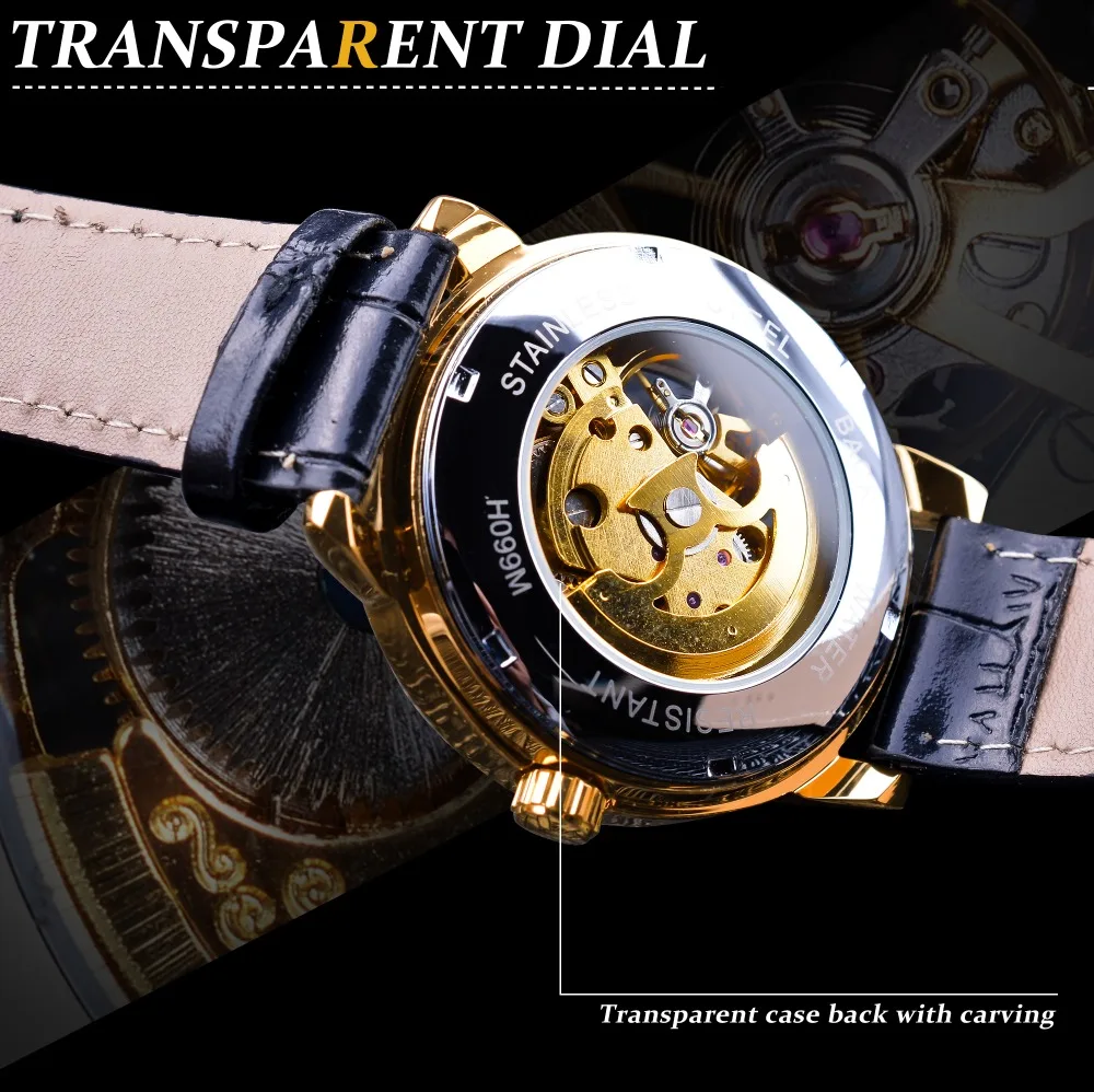 Winner 2021Top Brand Royal Luxury Gear Movement Design Open Work Clock Mens Automatic Fashion Wrist Watch Male Skeleton Watches
