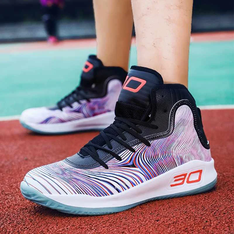 
HOBIBEAR Shoes Supplier Hot Sell High Ankle Air Men Basketball Sneakers 