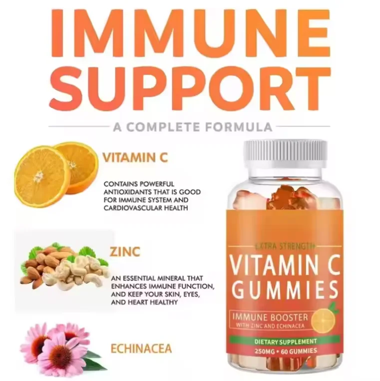 OEM Vitamin C gummies поддерживает иммунную систему Gummies