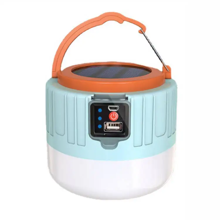 Outdoor Usb Rechargeable Solar Led Camping Emergency Light Portable Lanterns Emergency Tent Lamp For Hiking Outdoor