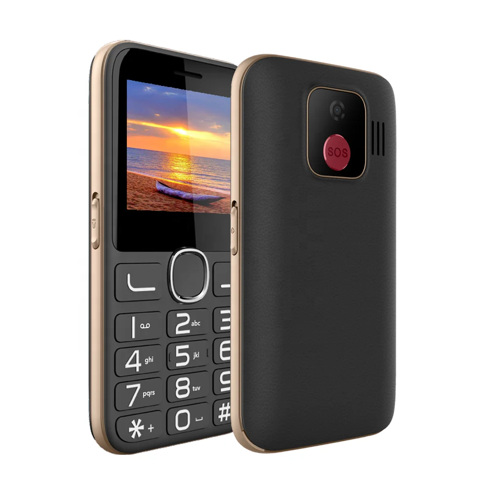 Magic Voice Cell Phone Big Battery Big Button Senior Mobile Phone Dual SIM Card SOS Alarm FM Radio 2301  For Elderly People