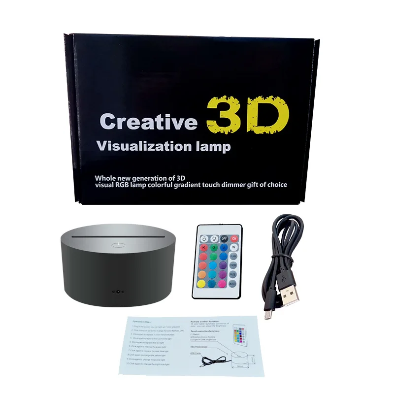 Decor Cartoon Children Gift USB Dinosaur Di nosour Night Light 3D Acrylic Unicorn Baby Night Light