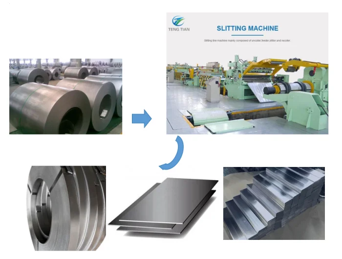 steel slitting machinery production line steel coil cutting machine