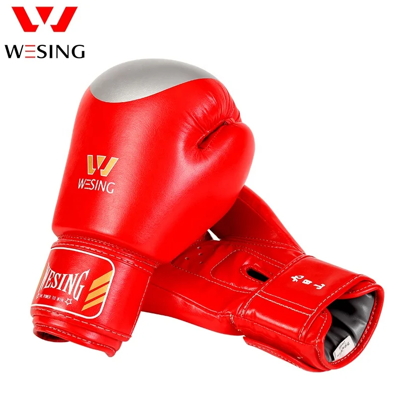 Wesing Пользовательский логотип Guantes De Boxeo красные очаровательные сублимированные золотые пользовательские дизайнерские боксерские перчатки