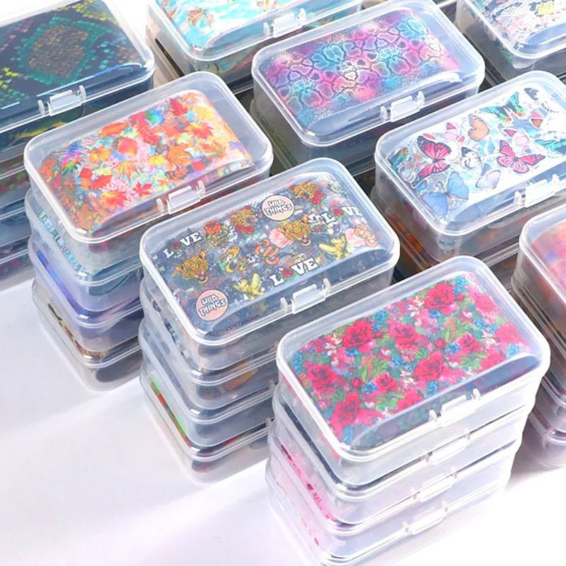 Luxury Customized Nail Logo Long-lasting Nail Foils Transfer Foil Stickers Butterfly Print Nail Art