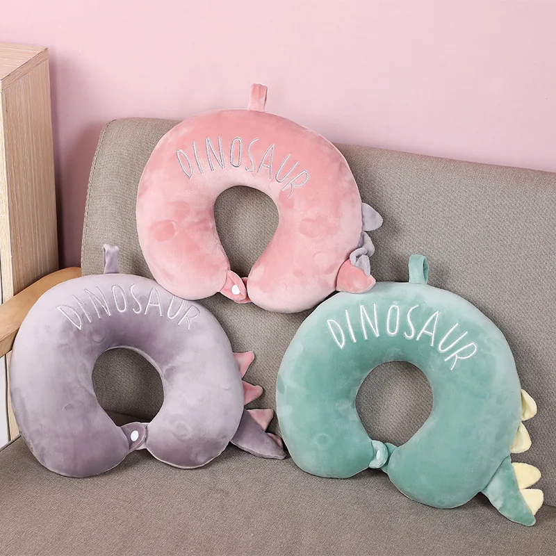 U Shaped Travel Pillow Car Flight Neck Pillows Super Soft Plush Fabric Support Headrest Nursing Cushion