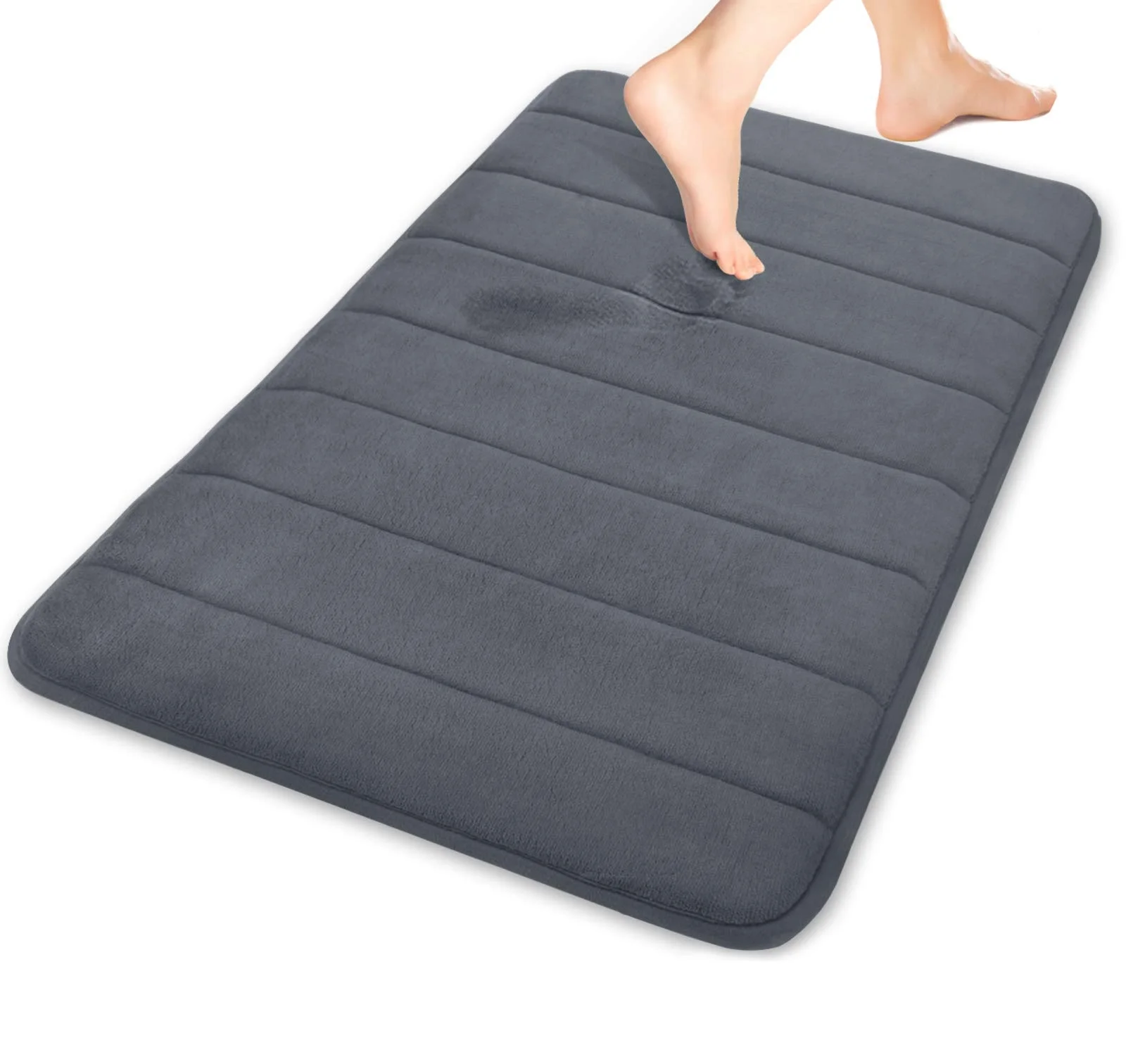 (CHAKME) Anti-slip Custom Water Absorbent Non Slip Waterproof Soft Carpet Bathroom Bath Mat