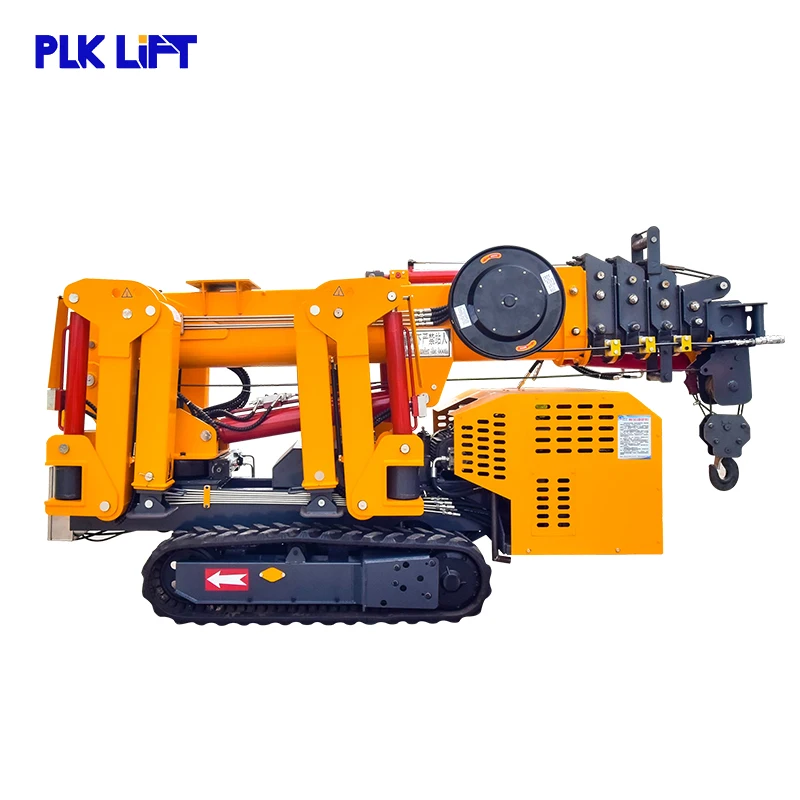 2t 3t 5t 8t 12t 14t Spider Lifting Crane Track Crawler Hydraulic 360 Turntable Crane