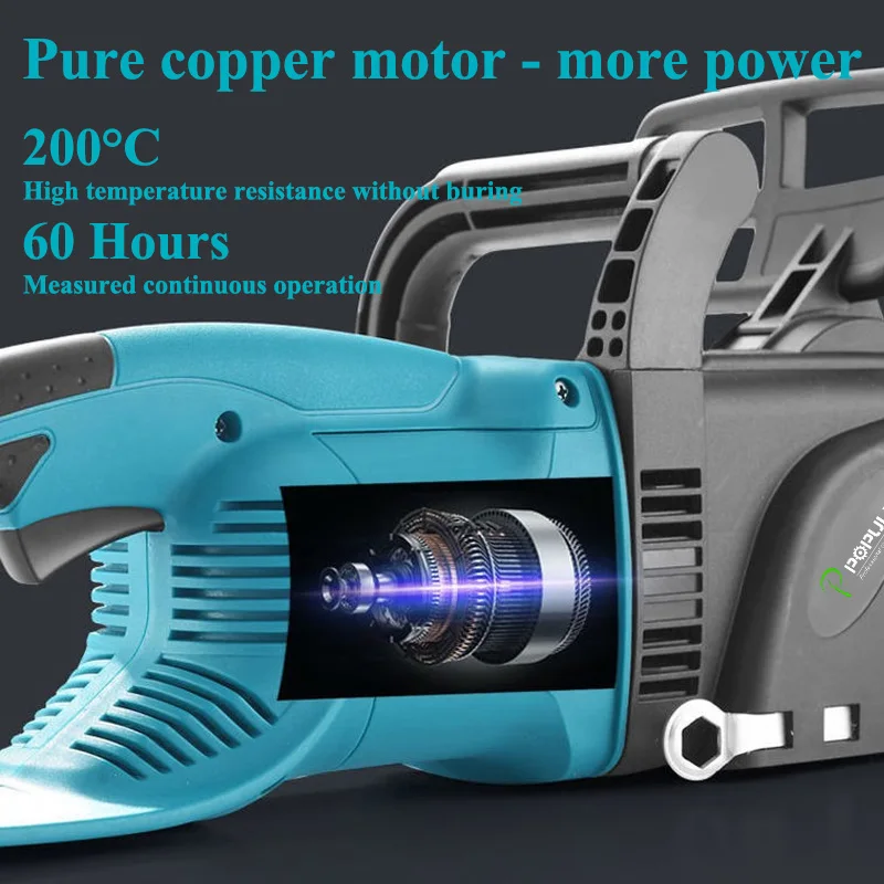 iPOPULUS Portable mini small steel sawmill tool sharpener mill electric stone cutting machine quarrying 16' wood cutting chain