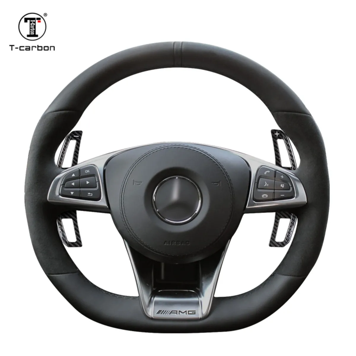 Replacement Carbon Fiber Steering Wheel Shifting Paddles For Mercedes Benz AMG T-carbon Paddle Shifter Modify Auto Accessories