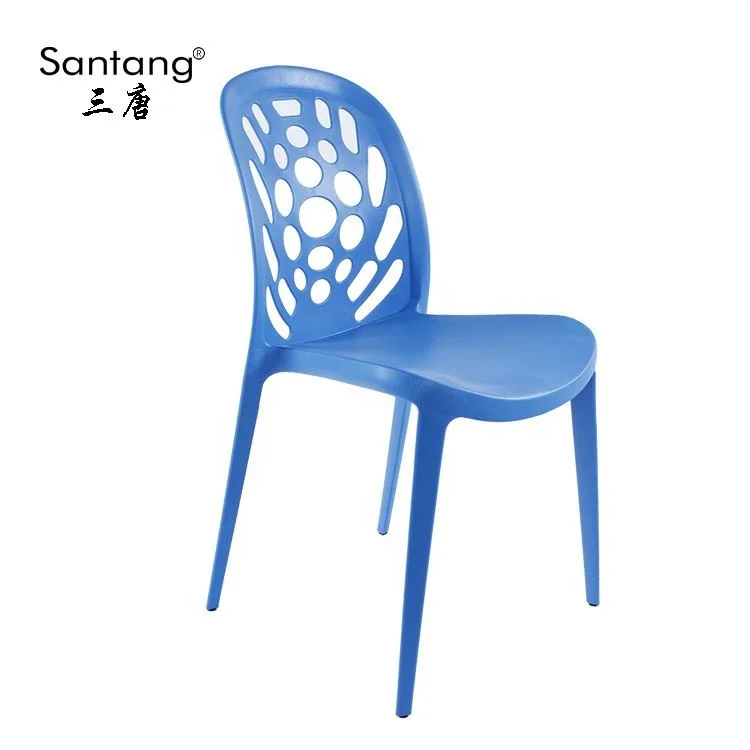 Wholesale colorful commerical restaurant plastic chairs stackable dining chair full pp plastic chair table
