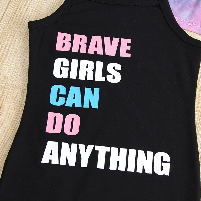 Kid Clothing Baby Girl Dress Black Sheath Korean Style Design Summer Dress set