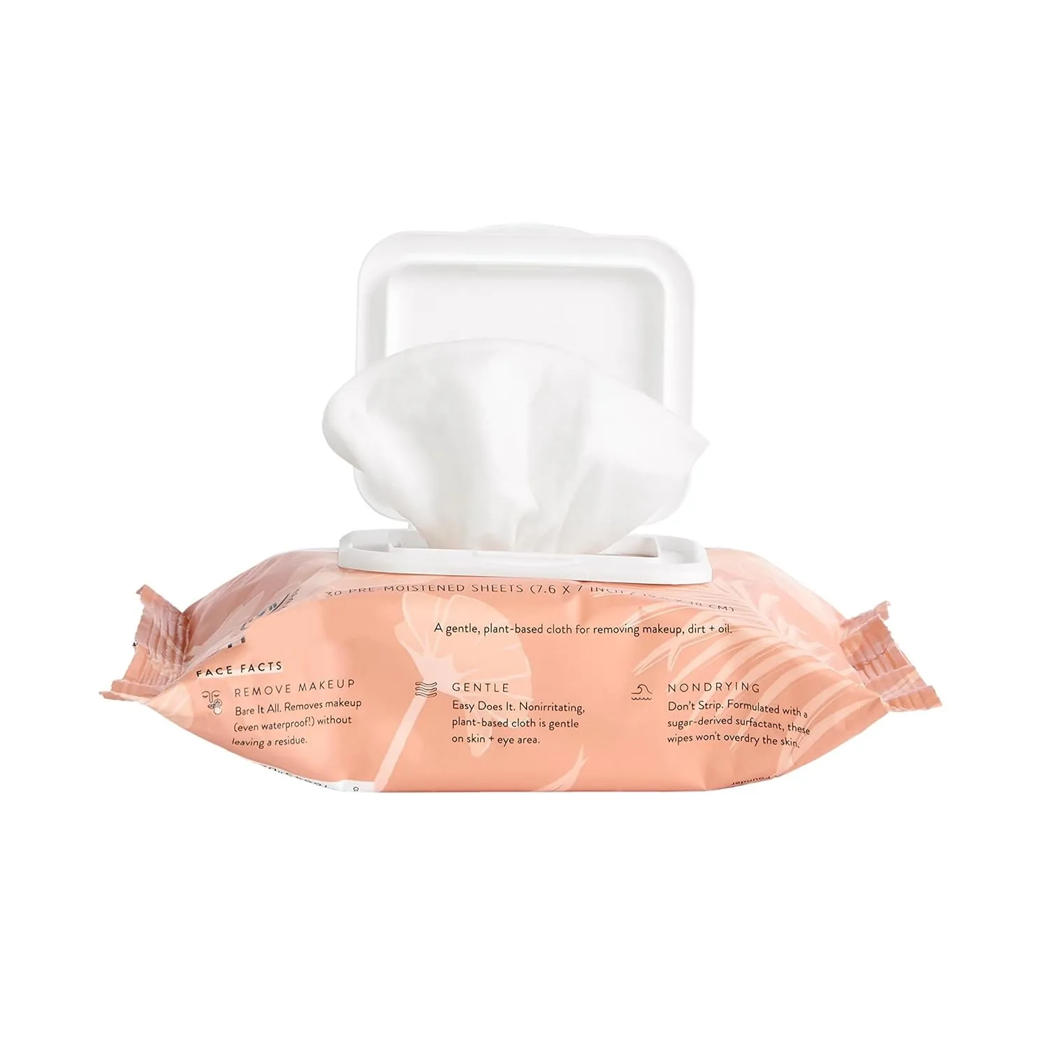 OEM Organic Facial Wipes Plant Based Disposable Makeup Remover Wipes With Vitamin C