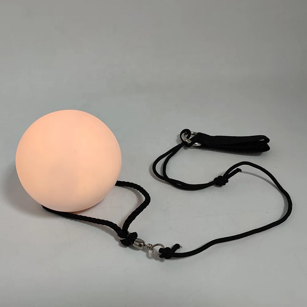 circular RGB flashing lights up mood night light soft 7 color changing Poi LED ball