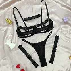 Cheeky Bandage Collar Legs Strap Pregnant Women Can Wear Multicolor Sexy Ladies 5 Piece Underwear