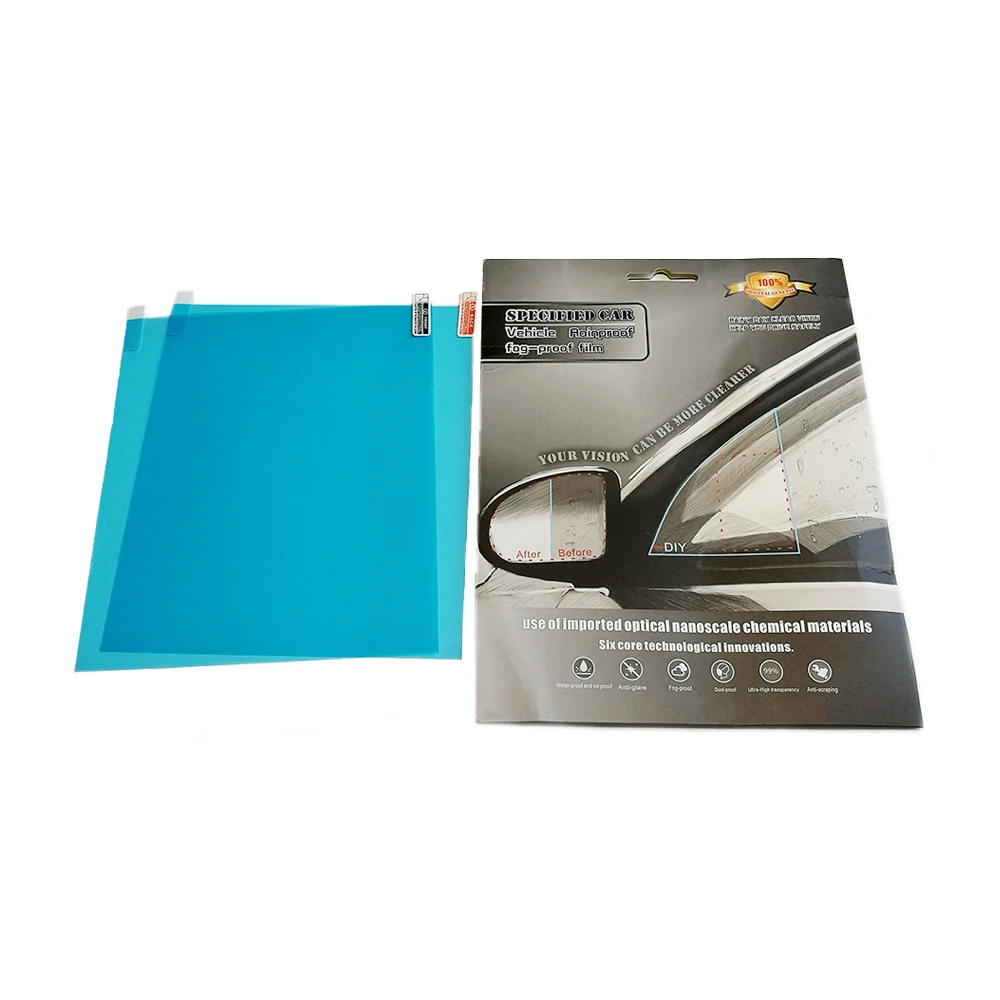 Car Rearview Mirror Rainproof Waterproof Anti Fog Anti Scratch Rain View Mirror Window Clear Anti Fog Protective Film