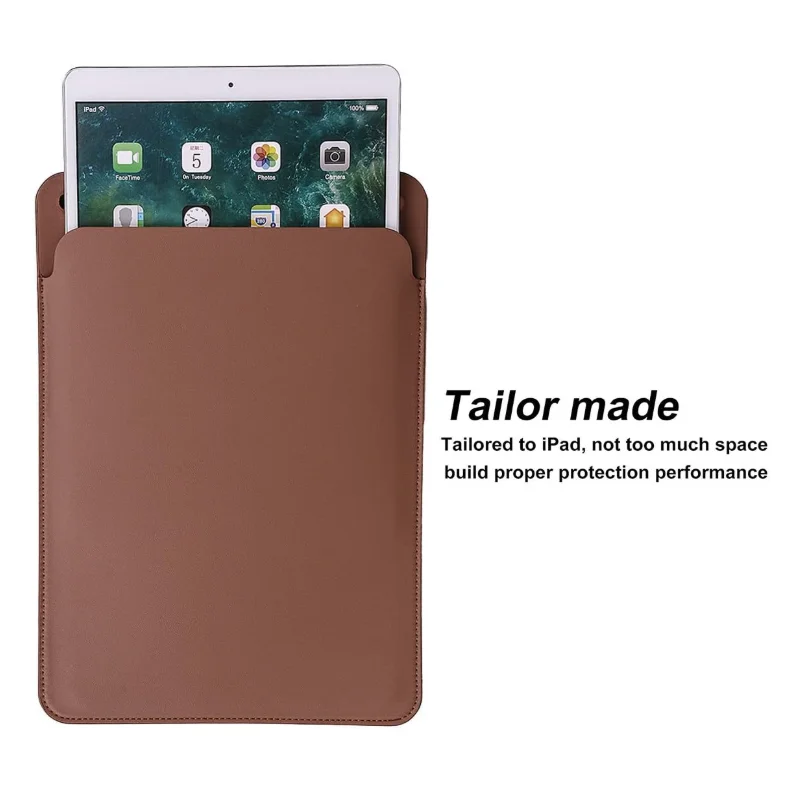Portable Slim PU Leather Protective Cover Laptop Sleeve Case with Pencil Stylus Slot Holder