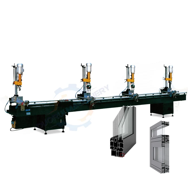 Best Selling High Efficiency Multi Head Combination Drilling Machine For Aluminum Window And Door Profile