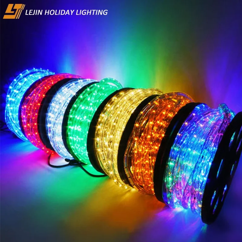 Outdoor using 100M 13mm rope light for christmas holiday decoration