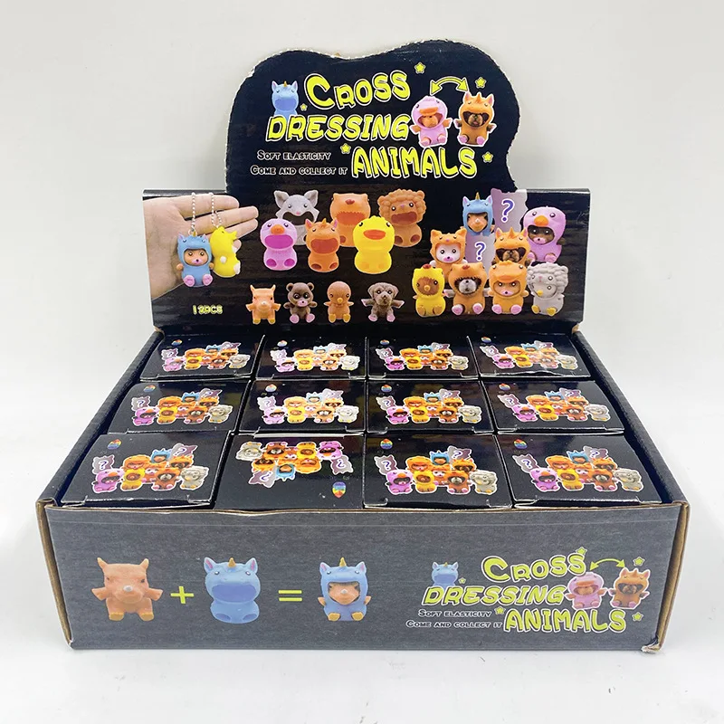 Kids Adult Tricky Depression Pinch Toys Stress Relief Funny TPR Material Cute Ghost Wear Dress Up Bubble Sensory Squeeze Toy