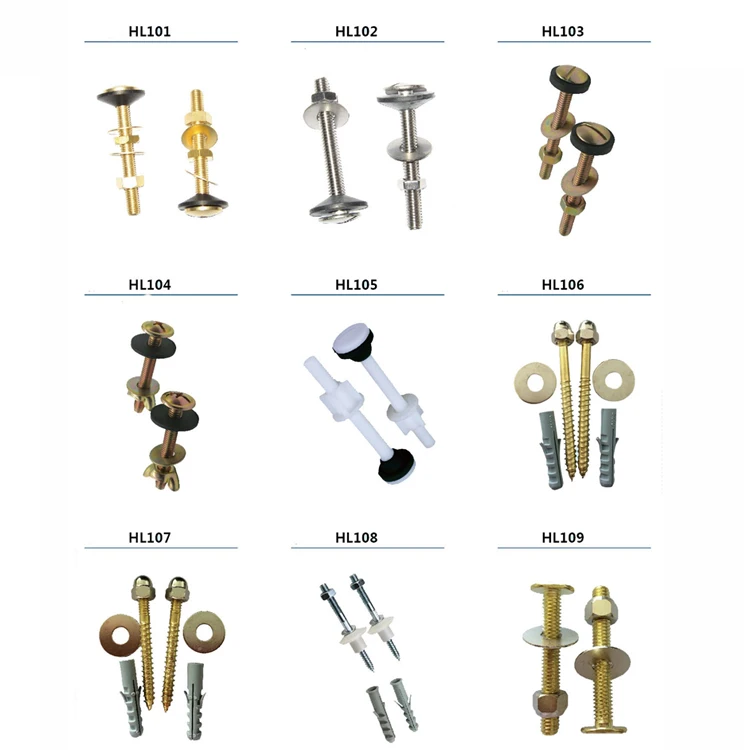 Bathroom Toilet Fittings Concealed Cistern and Toilet Installation Fix Kits HL118 All-inclusive toilet lock-in bolt