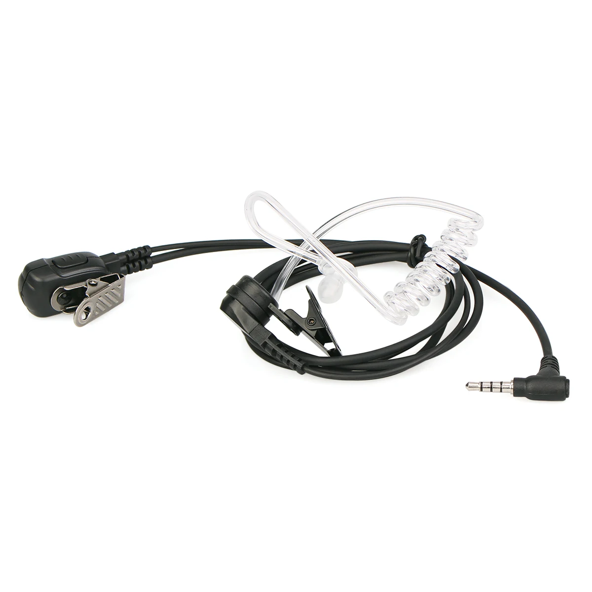 3.5mm 1-Pin Acoustic Earpiece Mic PTT Headset for YAESU VERTEX