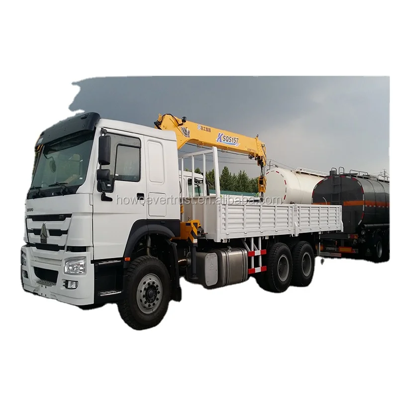 Низкая цена 371hp SINOTRUK HOWO 10 тонный кран заграждения кран-манипулятор грузовик для продажи