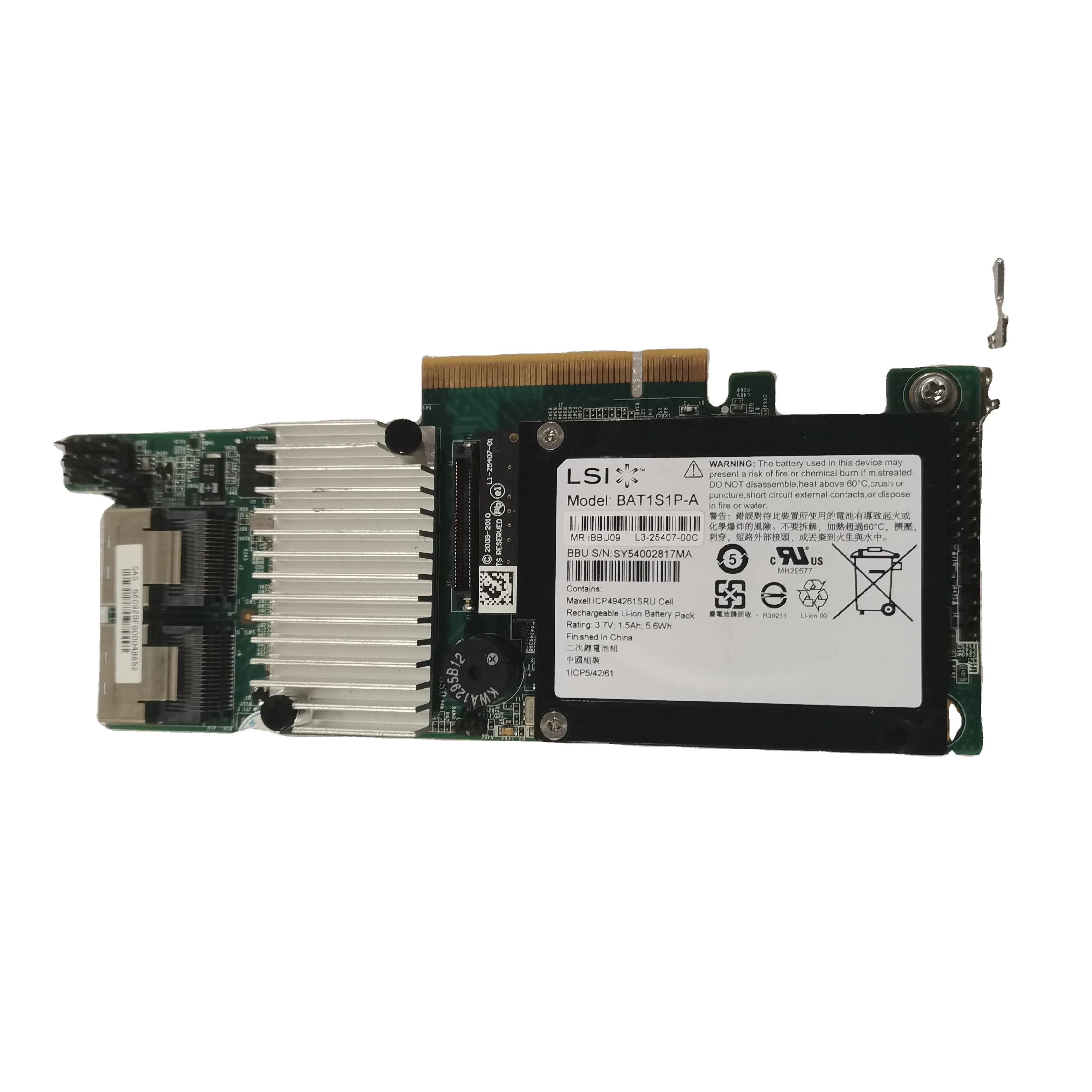 Сервер для карта для массива данных LSI SAS PCI 6 ГБ/сек. 9271-8i 2208 RAID BTA1S1P-A 1BBU09 SY54002817MA YZCA-00269-101