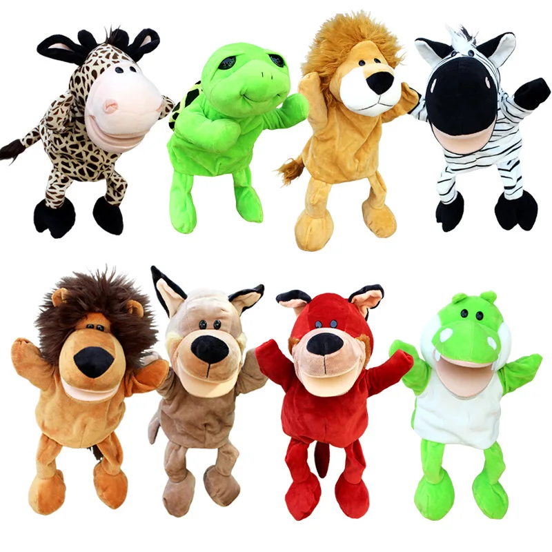 High quality hand puppet plush animal toys storytelling props parent-child interaction tools