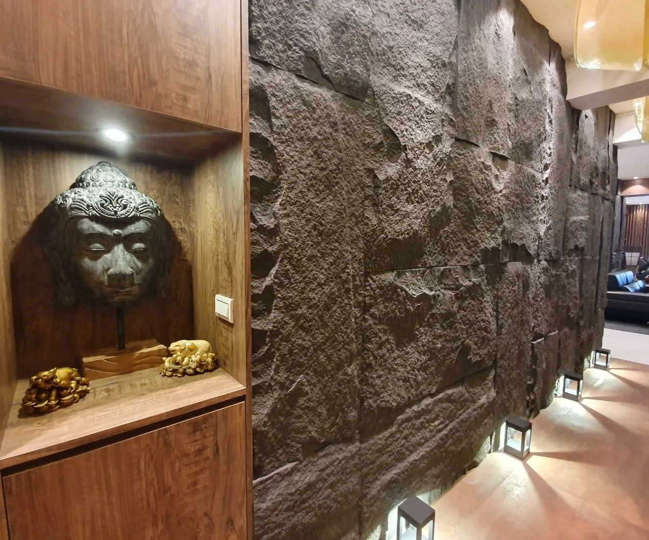 PU stone Pu Rock Veneer Exterior Panel Paneles De Pared De Piedra FalsaPolyurethane Artificial stone Wall Panel Rock