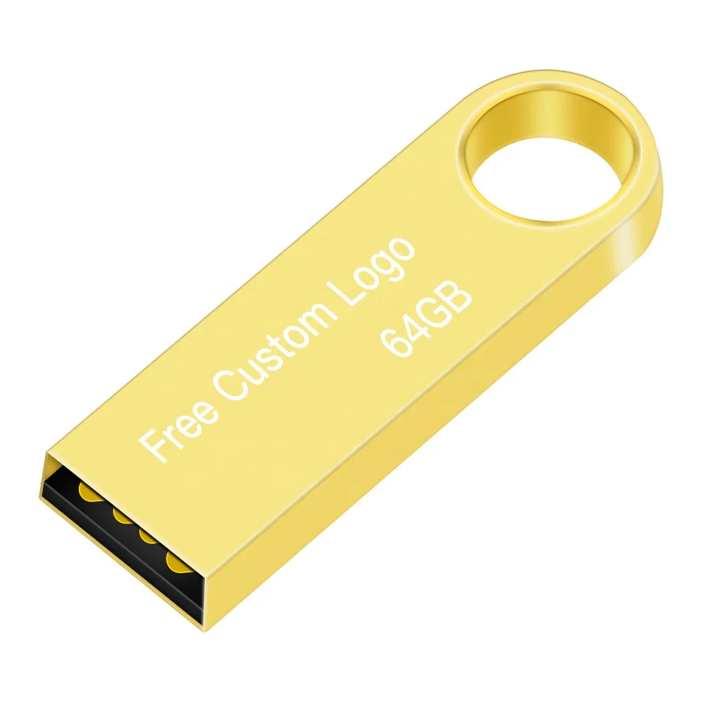 Custom logo Brand Printing Flash Drive 4GB 16GB 32GB 64GB 128GB Metal USB Flash Drive