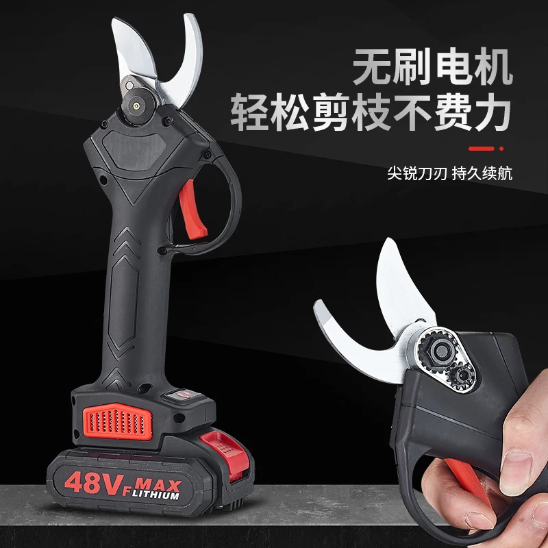 Professional 21V Battery Powered Garden Tree Pruner Electric Lithium Battery Cordless Branch Cutter Pruning Shear