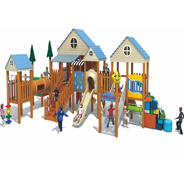 Bettaplay Hot sale kid playground outdoor equipment, commercial playground kids outdoor playground wood