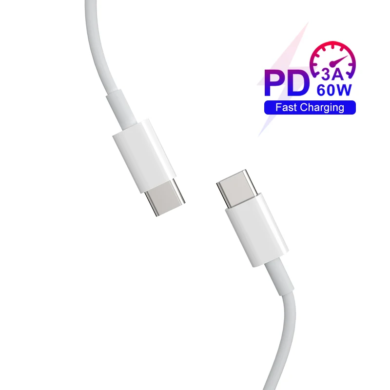 new products USB C to Type C cable 3A 60w Fast Charging cable For sumsung for iphone Mobile Phone Data Cable