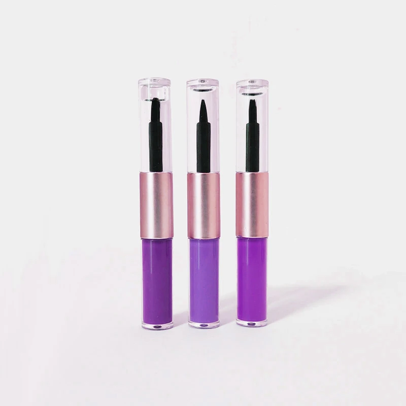 Wholesale High Quality 4ml Dual Ended Longwearing Liquid Lipstick with Clear Lip Gloss with Vitamin E Overtime Lipcolor