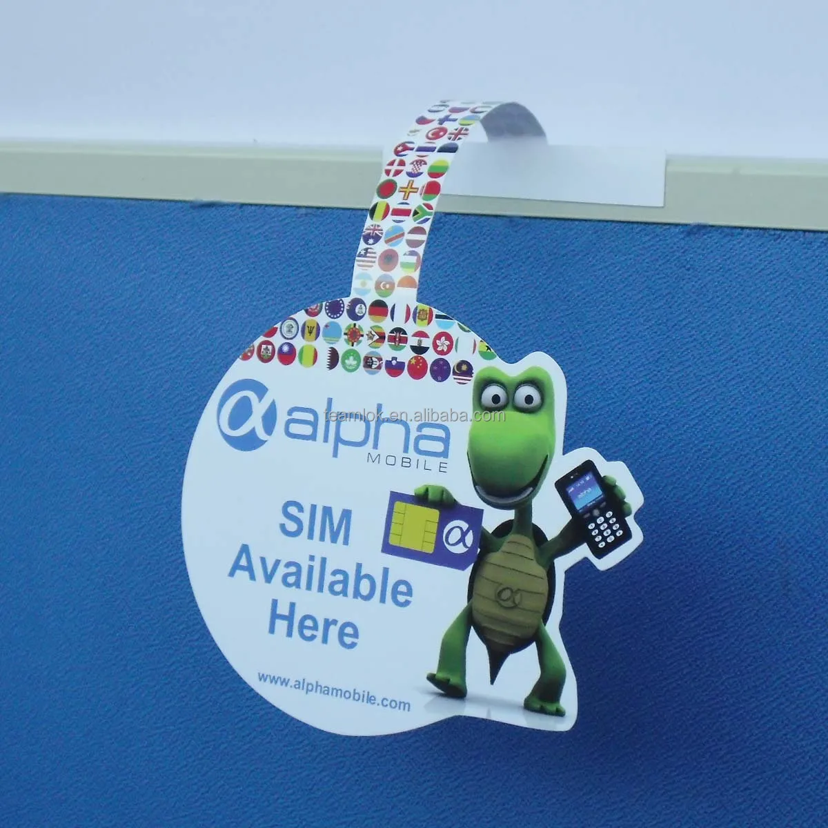 CMYK 4 Colors Printing Pop Display Shelf Wobbler Double Sided Tape Supermarket Shelf Talker