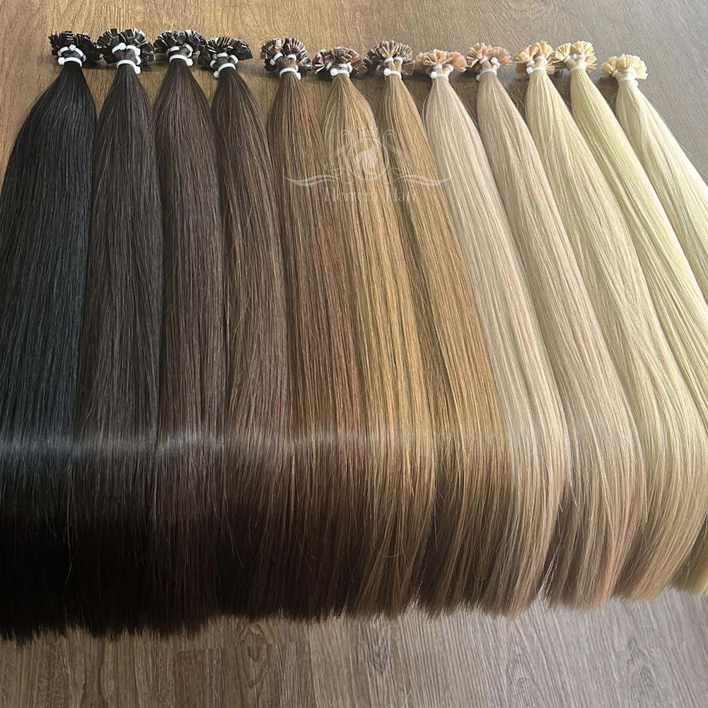 Herrera K Tip Pre-Bonded Keratin Flat Tip Hair Extensions Nano Itips U V Y I F Factory Russian Human Natural Hair Extensions