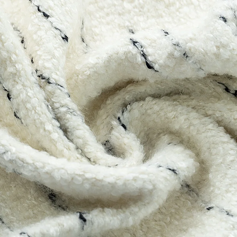 New Arrivals Textile Material Wholesale Heavy Weight Luxury Modern Comfortable White Boucle Upholstery Fabric For Furniture