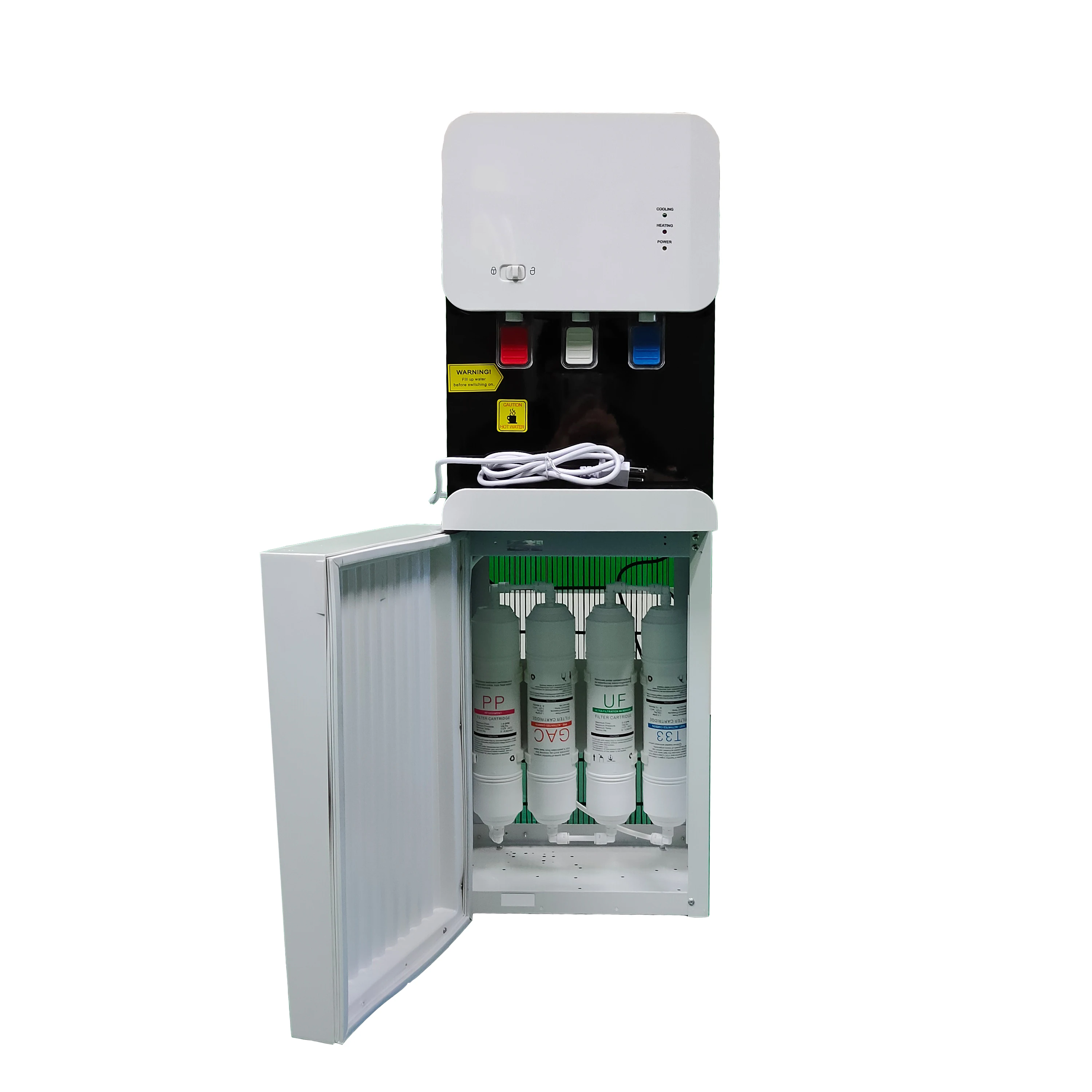 Customized Factory Free Standing hot and cold Compressor cooling Water dispenser Water Cooler PP GAC
