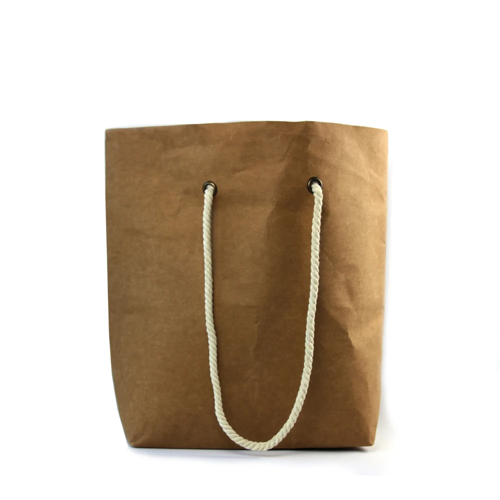 Новинка, лидер продаж, ручной мешок из переработанной крафт-бумаги