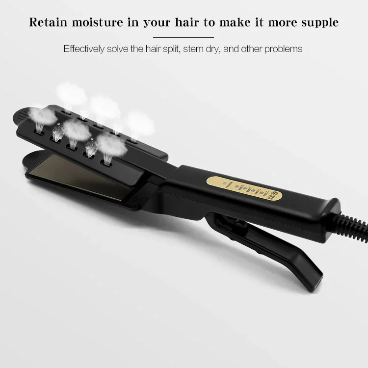 Amazon Professional Salon Wet Dry Fast Styler Ceramic Tourmaline Ionic Flat Iron Steam Hair Straightener