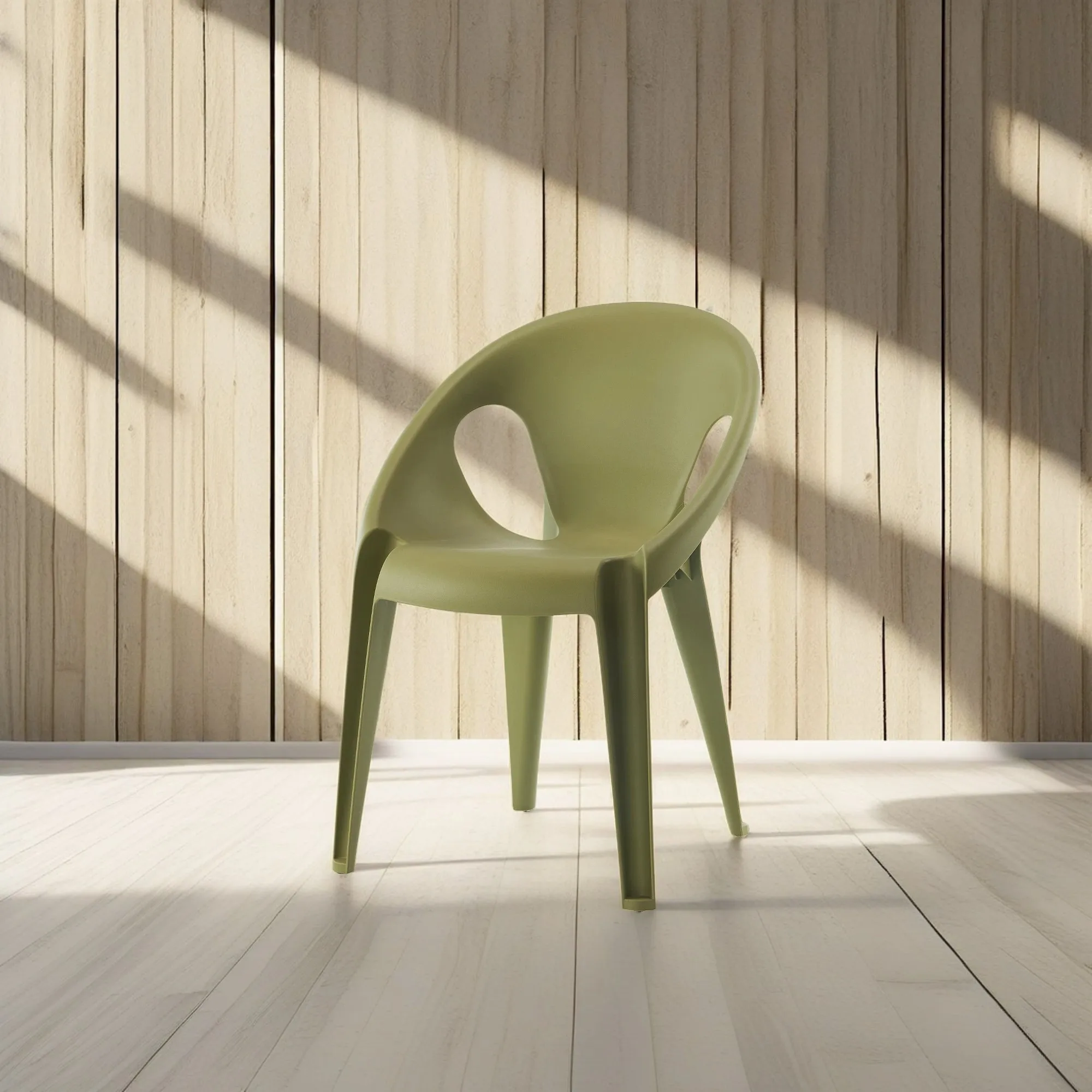 Colorful plastic chairs garden outdoor green color PP Leisure chair with cheap price