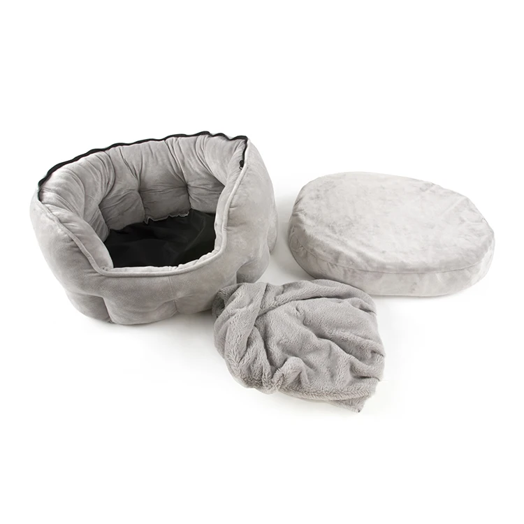 Wholesale Zhejiang Pet Cat Nest Soft Dreamy Sleep Anti Anxiety Cozy Cat Cave Bed