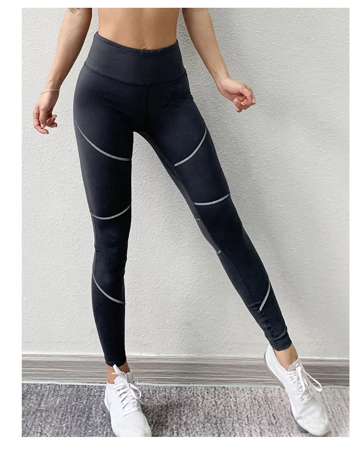Reflective Mesh Transparent Leggings For Women And Custom Yoga Pants